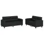 2-piece black synthetic leather sofa set with cushions by , Sofas - Ref: Foro24-3202362, Price: 446,43 €, Discount: %