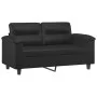 2-piece black synthetic leather sofa set with cushions by , Sofas - Ref: Foro24-3202362, Price: 446,43 €, Discount: %