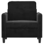 Schwarzer Samtsessel 60 cm von , Sofas - Ref: Foro24-359427, Preis: 143,91 €, Rabatt: %