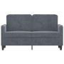 Dunkelgraues 2-Sitzer-Sofa aus Samt, 120 cm von , Sofas - Ref: Foro24-359433, Preis: 189,66 €, Rabatt: %