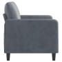 Dunkelgraues 2-Sitzer-Sofa aus Samt, 120 cm von , Sofas - Ref: Foro24-359433, Preis: 189,66 €, Rabatt: %
