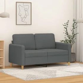 2-seater sofa in dark gray fabric 120 cm by , Sofas - Ref: Foro24-359471, Price: 235,90 €, Discount: %