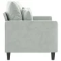 Sofá de 2 plazas de terciopelo gris claro 120 cm de , Sofás - Ref: Foro24-359293, Precio: 239,85 €, Descuento: %
