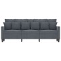 Dunkelgraues 3-Sitzer-Sofa aus Samt, 180 cm von , Sofas - Ref: Foro24-359314, Preis: 241,59 €, Rabatt: %
