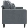 Dunkelgraues 3-Sitzer-Sofa aus Samt, 180 cm von , Sofas - Ref: Foro24-359314, Preis: 254,43 €, Rabatt: %