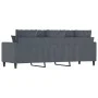 Dunkelgraues 3-Sitzer-Sofa aus Samt, 180 cm von , Sofas - Ref: Foro24-359314, Preis: 254,43 €, Rabatt: %