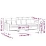 Dunkelgraues 3-Sitzer-Sofa aus Samt, 180 cm von , Sofas - Ref: Foro24-359314, Preis: 254,43 €, Rabatt: %