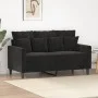 2-seater black velvet sofa 120 cm by , Sofas - Ref: Foro24-359298, Price: 231,82 €, Discount: %