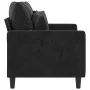 2-seater black velvet sofa 120 cm by , Sofas - Ref: Foro24-359298, Price: 231,82 €, Discount: %