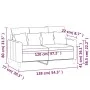 2-seater black velvet sofa 120 cm by , Sofas - Ref: Foro24-359298, Price: 231,82 €, Discount: %