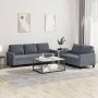 Dark gray velvet 2-piece sofa set with cushions by , Sofas - Ref: Foro24-3201517, Price: 497,39 €, Discount: %