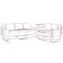 Zweiteilige Sofagarnitur aus dunkelgrauem Samt mit Kissen von , Sofas - Ref: Foro24-3201517, Preis: 504,57 €, Rabatt: %