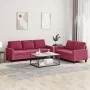Sofagarnitur mit Kissen 2-teilig aus rotem Samt von , Sofas - Ref: Foro24-3201520, Preis: 437,89 €, Rabatt: %
