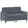 Dark gray velvet 2-piece sofa set with cushions by , Sofas - Ref: Foro24-3201995, Price: 412,28 €, Discount: %