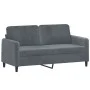 Dark gray velvet 2-piece sofa set with cushions by , Sofas - Ref: Foro24-3201995, Price: 412,28 €, Discount: %