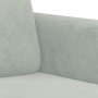 Dreiteilige Sofagarnitur aus hellgrauem Samt von , Sofas - Ref: Foro24-3202024, Preis: 469,42 €, Rabatt: %