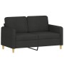 Sofagarnitur mit Kissen 3-teilig aus schwarzem Stoff von , Sofas - Ref: Foro24-3202114, Preis: 530,49 €, Rabatt: %
