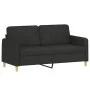 3-piece black fabric sofa set with cushions by , Sofas - Ref: Foro24-3202114, Price: 511,60 €, Discount: %