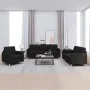3-piece black fabric sofa set with cushions by , Sofas - Ref: Foro24-3202058, Price: 728,65 €, Discount: %