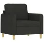 3-piece black fabric sofa set with cushions by , Sofas - Ref: Foro24-3202058, Price: 728,65 €, Discount: %