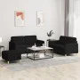 3-piece black fabric sofa set with cushions by , Sofas - Ref: Foro24-3202098, Price: 487,01 €, Discount: %