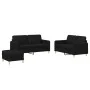 3-piece black fabric sofa set with cushions by , Sofas - Ref: Foro24-3202098, Price: 487,01 €, Discount: %
