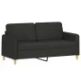 3-piece black fabric sofa set with cushions by , Sofas - Ref: Foro24-3202098, Price: 487,01 €, Discount: %