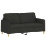 Sofagarnitur mit Kissen 3-teilig aus schwarzem Stoff von , Sofas - Ref: Foro24-3202098, Preis: 495,40 €, Rabatt: %