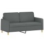 Sofagarnitur mit Kissen 2-teilig aus dunkelgrauem Stoff von , Sofas - Ref: Foro24-3202087, Preis: 433,95 €, Rabatt: %