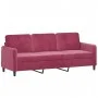 Red velvet 2-piece sofa set by , Sofas - Ref: Foro24-3202018, Price: 488,24 €, Discount: %