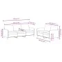 Zweiteilige Sofagarnitur aus rotem Samt von , Sofas - Ref: Foro24-3202018, Preis: 488,24 €, Rabatt: %