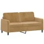 Brown velvet 3-piece sofa set with cushions by , Sofas - Ref: Foro24-3202051, Price: 578,45 €, Discount: %