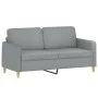Sofa set with cushions 2 pieces light gray fabric by , Sofas - Ref: Foro24-3202102, Price: 456,74 €, Discount: %