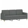 Sofagarnitur mit Kissen 2-teilig aus dunkelgrauem Stoff von , Sofas - Ref: Foro24-3202135, Preis: 518,86 €, Rabatt: %