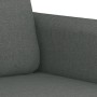 Juego de sofás con cojines 2 piezas tela gris oscuro