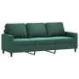 Dunkelgrünes 3-Sitzer-Sofa aus Samt, 180 cm von , Sofas - Ref: Foro24-359211, Preis: 268,21 €, Rabatt: %
