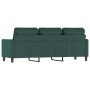Dunkelgrünes 3-Sitzer-Sofa aus Samt, 180 cm von , Sofas - Ref: Foro24-359211, Preis: 274,65 €, Rabatt: %