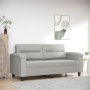 2-seater sofa in light gray microfiber fabric 140 cm by , Sofas - Ref: Foro24-359562, Price: 256,57 €, Discount: %