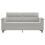 2-Sitzer-Sofa aus hellgrauem Mikrofaserstoff, 140 cm von , Sofas - Ref: Foro24-359562, Preis: 256,57 €, Rabatt: %