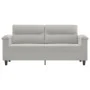 2-Sitzer-Sofa aus hellgrauem Mikrofaserstoff, 140 cm von , Sofas - Ref: Foro24-359562, Preis: 200,71 €, Rabatt: %