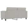 2-seater sofa in light gray microfiber fabric 140 cm by , Sofas - Ref: Foro24-359562, Price: 256,57 €, Discount: %