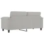 2-Sitzer-Sofa aus hellgrauem Mikrofaserstoff, 140 cm von , Sofas - Ref: Foro24-359562, Preis: 200,71 €, Rabatt: %
