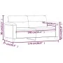 2-Sitzer-Sofa aus hellgrauem Mikrofaserstoff, 140 cm von , Sofas - Ref: Foro24-359562, Preis: 200,71 €, Rabatt: %