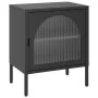 Mesitas de noche 2 unidades vidrio y acero negro 50x35x60 cm de , Mesitas de noche - Ref: Foro24-3211825, Precio: 195,25 €, D...