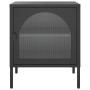 Mesitas de noche 2 unidades vidrio y acero negro 50x35x60 cm de , Mesitas de noche - Ref: Foro24-3211825, Precio: 197,52 €, D...