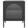 Mesitas de noche 2 unidades vidrio y acero negro 50x35x60 cm de , Mesitas de noche - Ref: Foro24-3211825, Precio: 195,25 €, D...