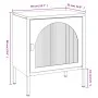 Mesitas de noche 2 unidades vidrio y acero negro 50x35x60 cm de , Mesitas de noche - Ref: Foro24-3211825, Precio: 195,25 €, D...