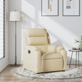 Sillón reclinable de tela crema de , Sillones - Ref: Foro24-373471, Precio: 248,29 €, Descuento: %