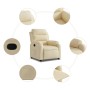 Cream Fabric Recliner by , Armchairs - Ref: Foro24-373471, Price: 248,29 €, Discount: %