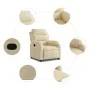 Cream Fabric Recliner by , Armchairs - Ref: Foro24-373471, Price: 244,50 €, Discount: %